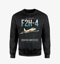 Thumbnail for F2H-4 Banshee design on black sweatshirt