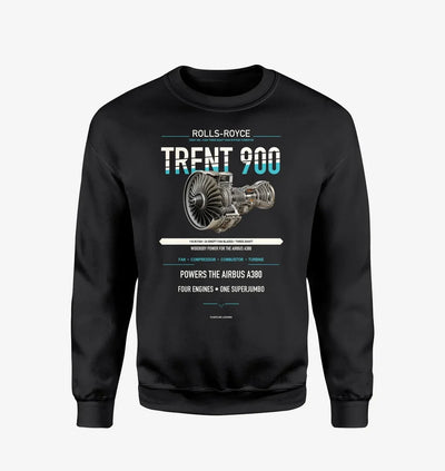 TRENT 900 design on black sweatshirt
