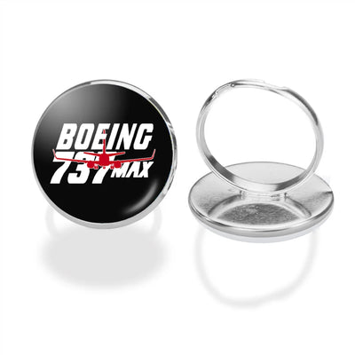 Amazing 737 Max aviation ring in stainless steel.