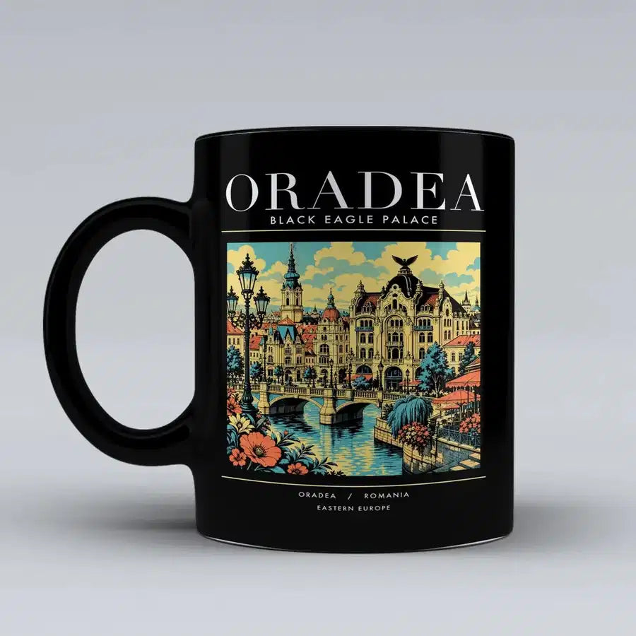 ORADEA - Poster - Mug - Black