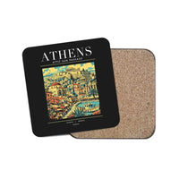 Thumbnail for ATHENS - Poster - Coaster - Black
