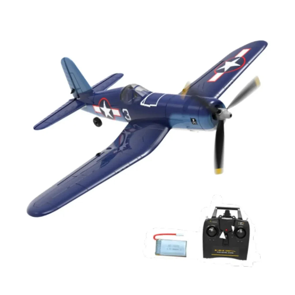 Side view of F4U RC Plane/Glider (Anti-Collision Foam, Easy Control) 761-8V2 aviation RC model in durable ABS plastic with el.