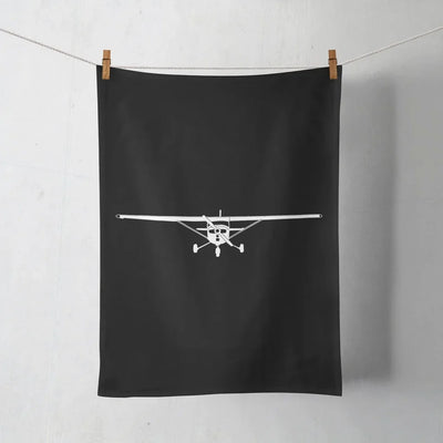 Cessna 172 Silhouette aviation design on soft absorbent cotton towel.