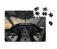 Thumbnail for Boeing 787 Cockpit aviation design puzzle, premium cardboard.