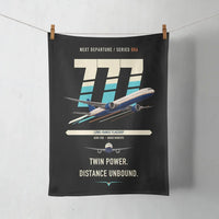 Thumbnail for Boeing 777-300ER design on black towel