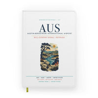 Thumbnail for Austin-Bergstrom International Airport (AUS) design on white notebook