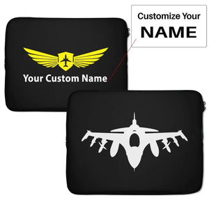 The Fighter Jet 16 Silhouette Laptop & Tablet Cases