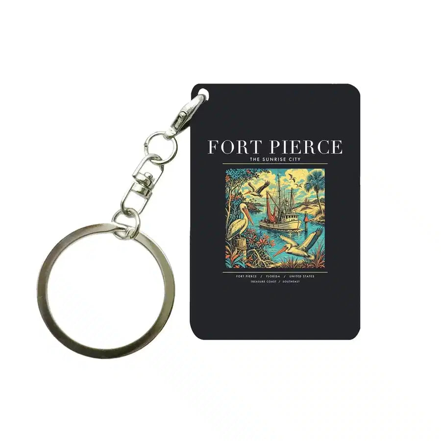 FORT PIERCE - Poster - Key Chain - Black