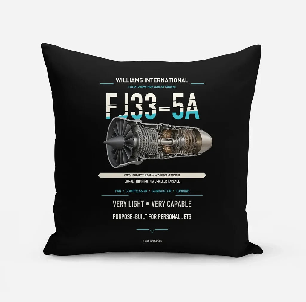 FJ33-5A design on black pillow