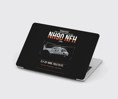 NHIndustries NH90 NFH Caïman design on black MacBook case