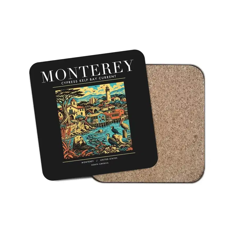 MONTEREY - Poster - Coaster - Black