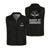 Thumbnail for Keep It Coordinated Thin Style aviation design printed on lightweight shell with sleeveless design thin vest.