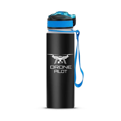 Drone Pilot Sports aviation design on sport kettle, insulated bottle with sport spout.