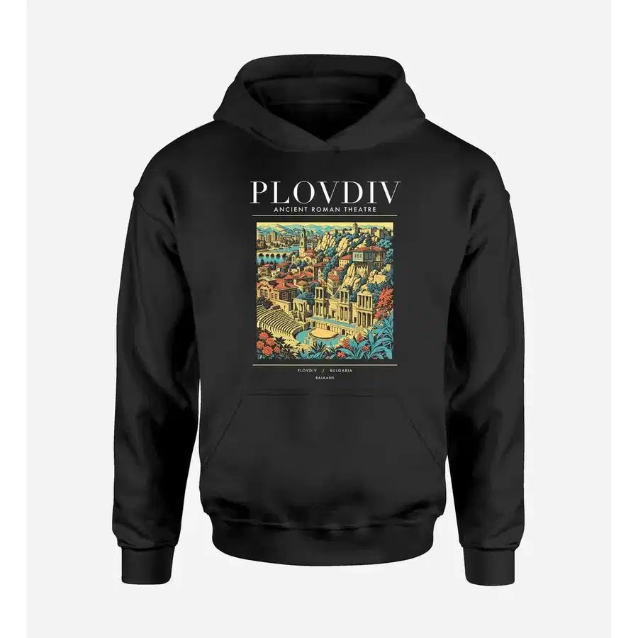 PLOVDIV - Poster - Premium Hoodie - Black
