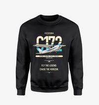 Thumbnail for Cessna 172 Skyhawk design on black sweatshirt