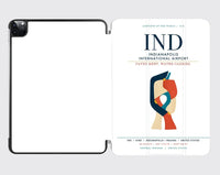 Thumbnail for Indianapolis International Airport (IND) design on white ipad tablet case