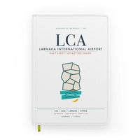 Thumbnail for Larnaka International Airport (LCA) design on white notebook