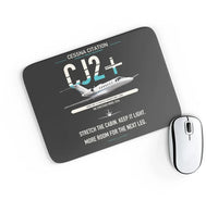 Thumbnail for Cessna Citation CJ2+ design on black rectangle mouse pad