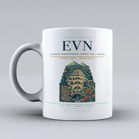 Thumbnail for International Airport EVN — Yerevan Mug design on white zvartnots
