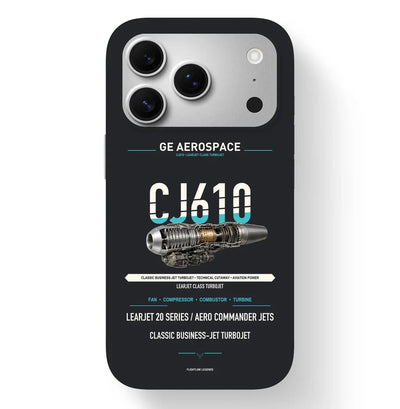 CJ610 Case design on black iphone case