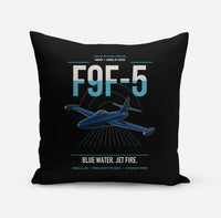 Thumbnail for F9F-5 Panther design on black pillow