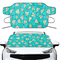 Thumbnail for Super Cool Paper Airplanes Car aviation design on car windshield cover.