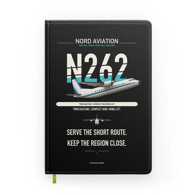 Nord 262A design on black notebook