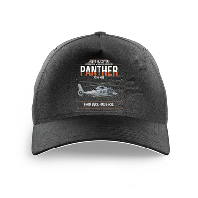 Airbus Helicopters AS565 MBe Panther design on black printed hat