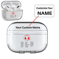 Thumbnail for Aviation Alphabet 3 AirPods Pro transparent case - Normal + Name