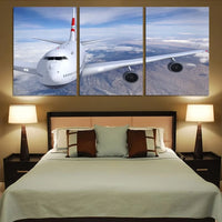 Thumbnail for Graphical Boeing 747 canvas - 3 Pieces