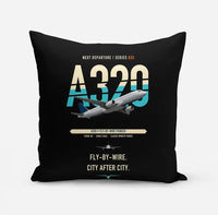 Thumbnail for Airbus A320 design on black pillow