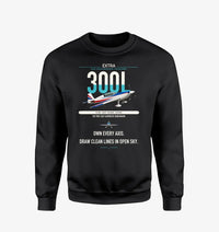 Thumbnail for Extra 300L design on black sweatshirt