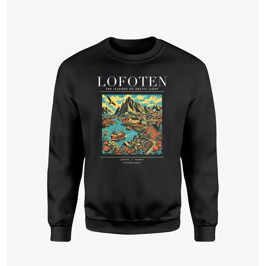 LOFOTEN - Poster - Sweatshirt - Black