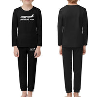 Thumbnail for The Airbus A320 children pajamas - Black