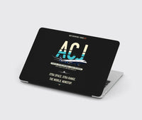 Thumbnail for Airbus ACJ350 / exact ACJ350-900 design on black MacBook case