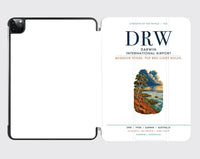Thumbnail for Darwin International Airport (DRW) design on white ipad tablet case