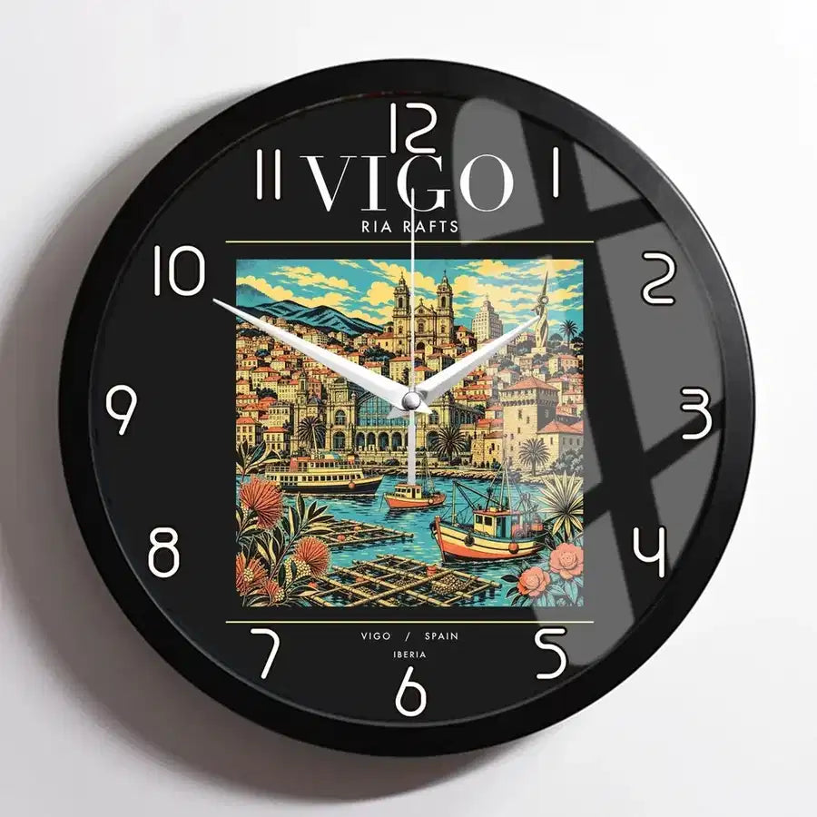 VIGO - Poster - Wall Clock Framed - Black