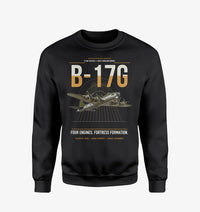 Thumbnail for B-17G Flying Fortress design on black sweatshirt
