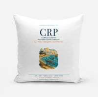 Thumbnail for Corpus Christi International Airport (CRP) design on white pillow