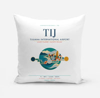 Thumbnail for Tijuana International Airport (TIJ) design on white pillow