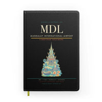 Thumbnail for Mandalay International Airport (MDL) design on black notebook