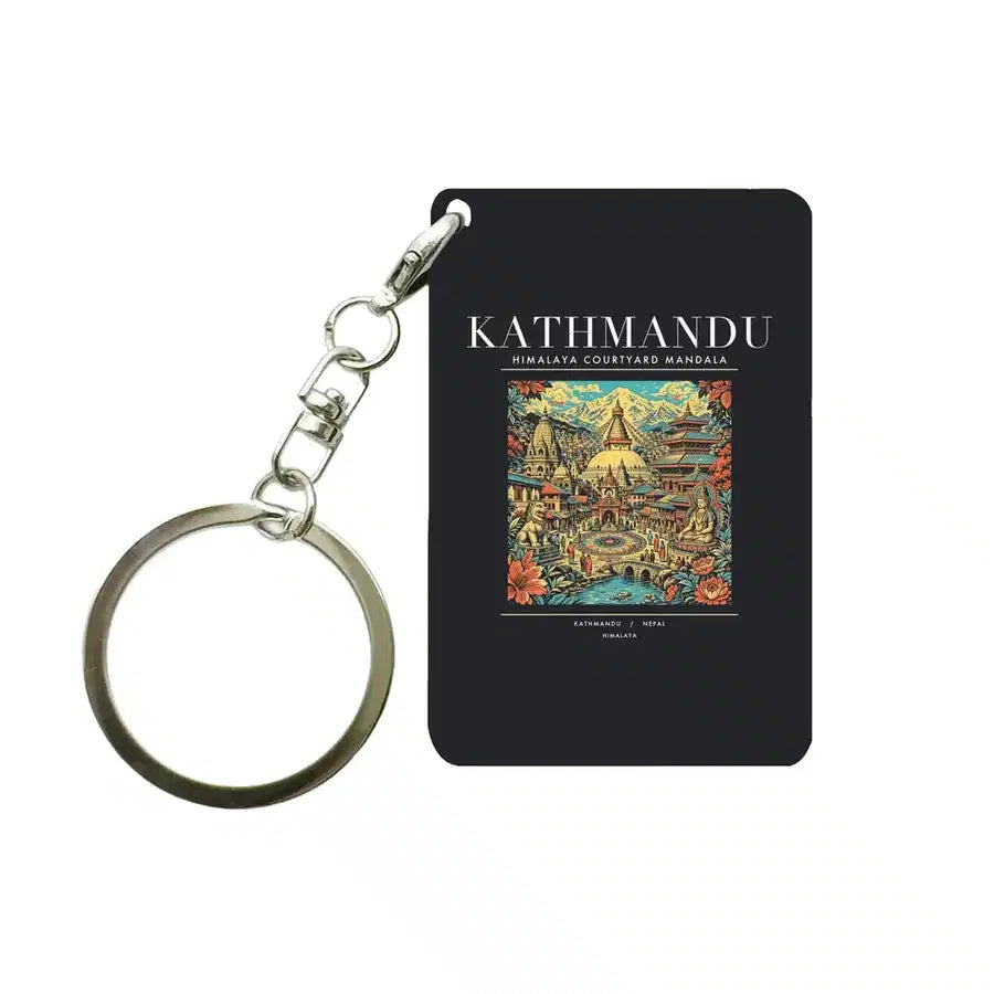 KATHMANDU - Poster - Key Chain - Black