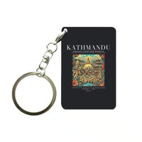 Thumbnail for KATHMANDU - Poster - Key Chain - Black