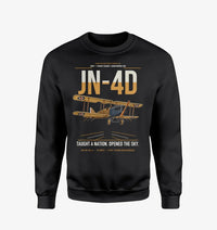 Thumbnail for Curtiss JN-4D Jenny design on black sweatshirt