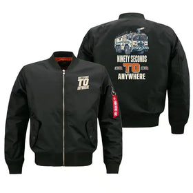 Ninety Seconds To Anywhere Bomber Jacket