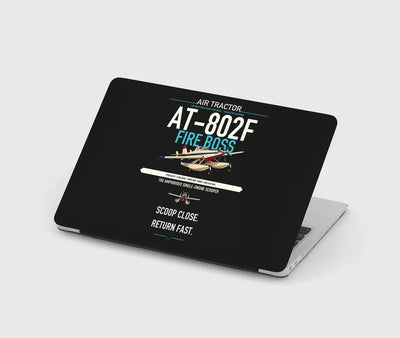 Air Tractor AT-802F Fire Boss design on black MacBook case