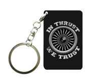 Thumbnail for In Thrust We Trust (Vol 2) aviation aviation key chain, durable metal alloy.