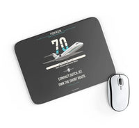 Thumbnail for Fokker 70 design on black rectangle mouse pad