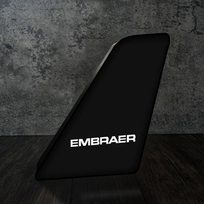 Embraer & Text Led Aircraft Tail aviation themed 3D aircraft tail lamp, premium acrylic with LED.