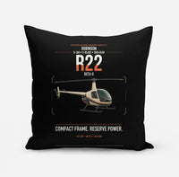 Thumbnail for Robinson R22 Beta II design on black pillow
